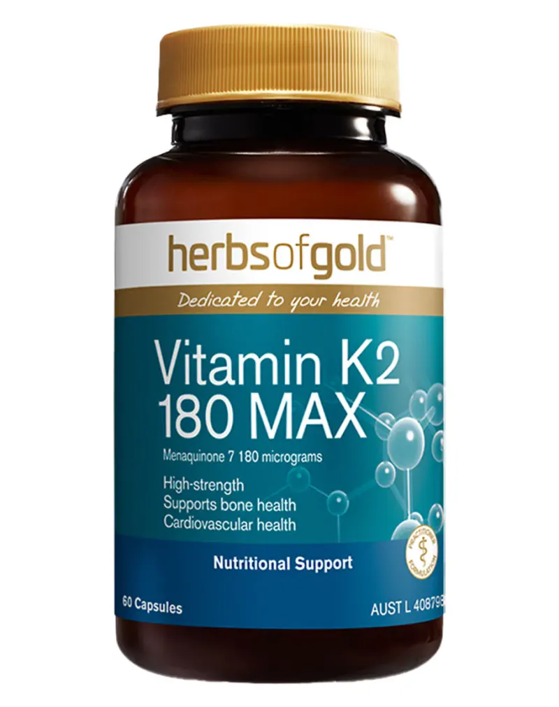 Vitamin K2 180 MAX by Herbs of Gold