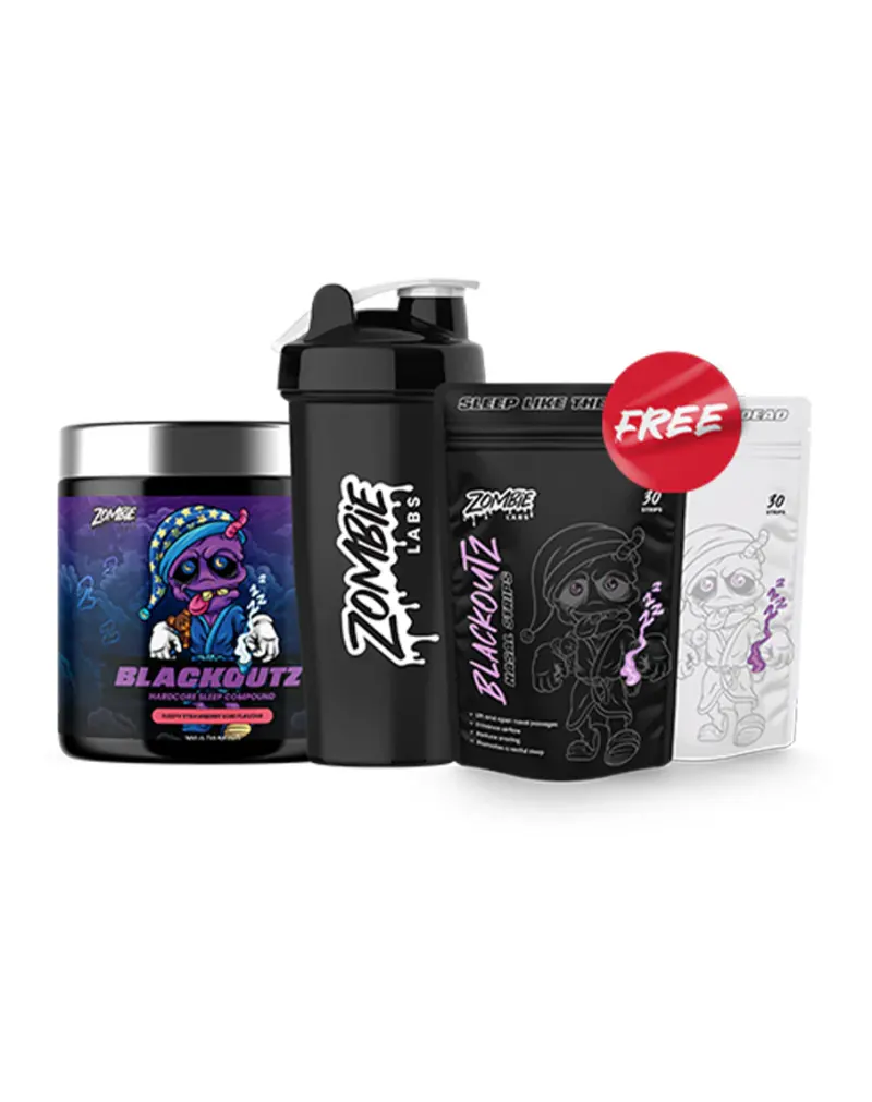 FREE Nasal Strips, Mouth Tape & Shaker when you buy Blackoutz by Zombie Labs