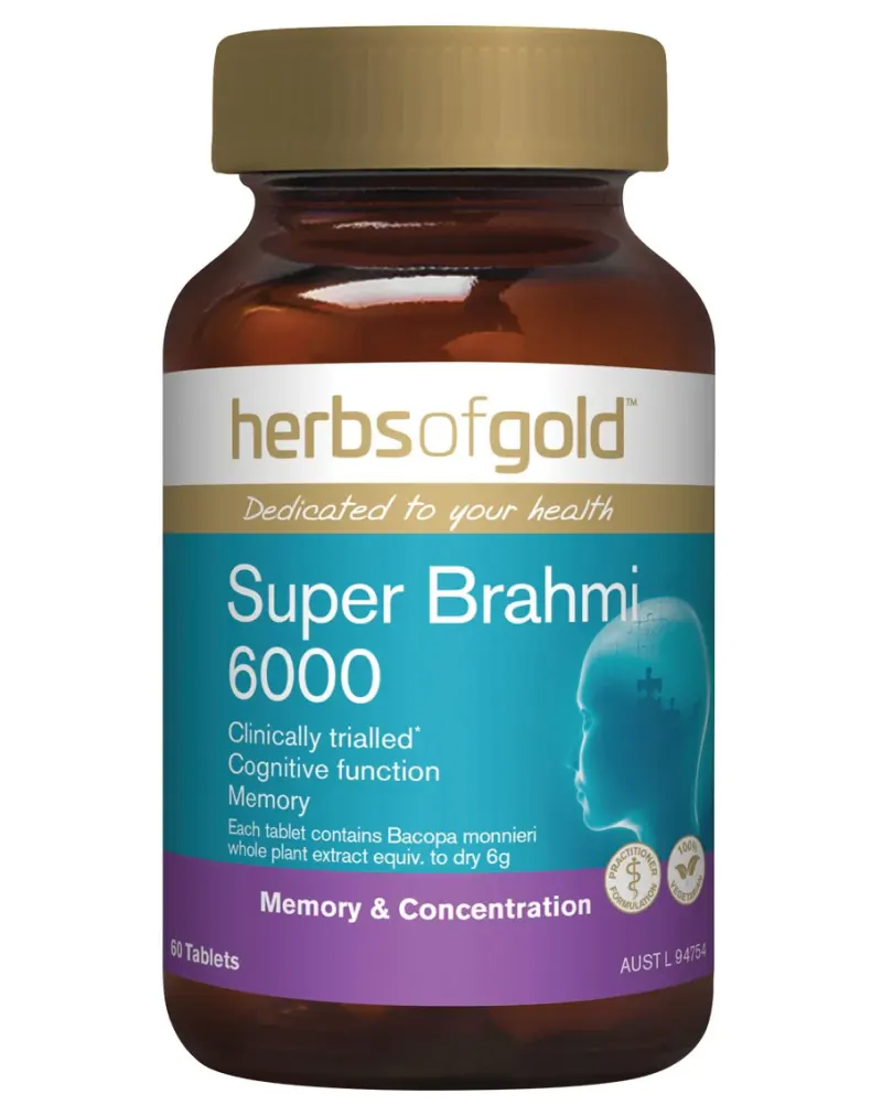 Super Brahmi 6000 by Herbs of Gold