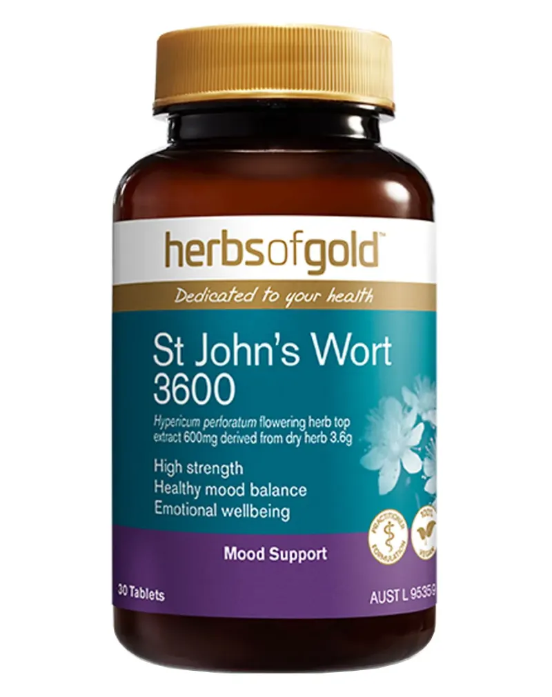 St John's Wort 3600 by Herbs of Gold