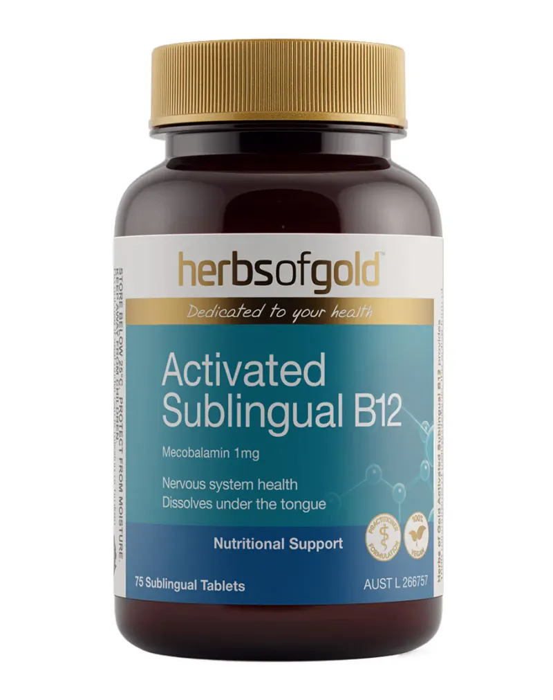 Activated Sublingual B12 by Herbs of Gold