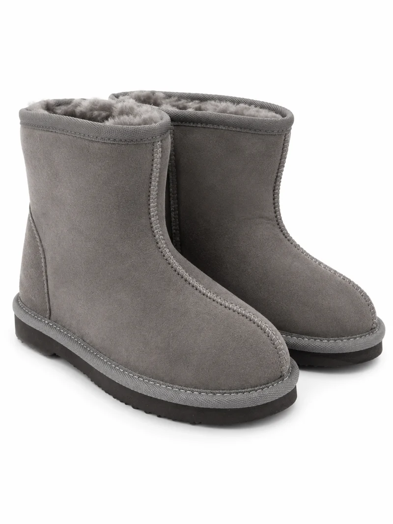 Australian Leather Ugg Ultra Mini Twin Face Grey - AU3-4