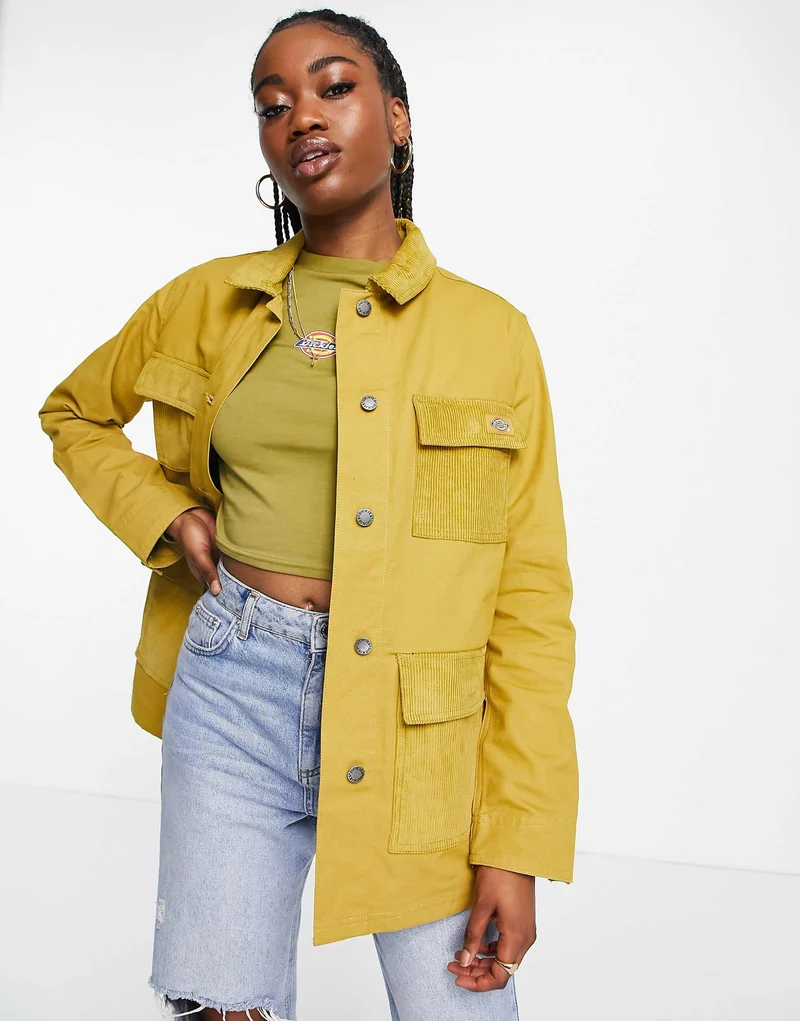 Dickies Chore Jacket In Yellow
