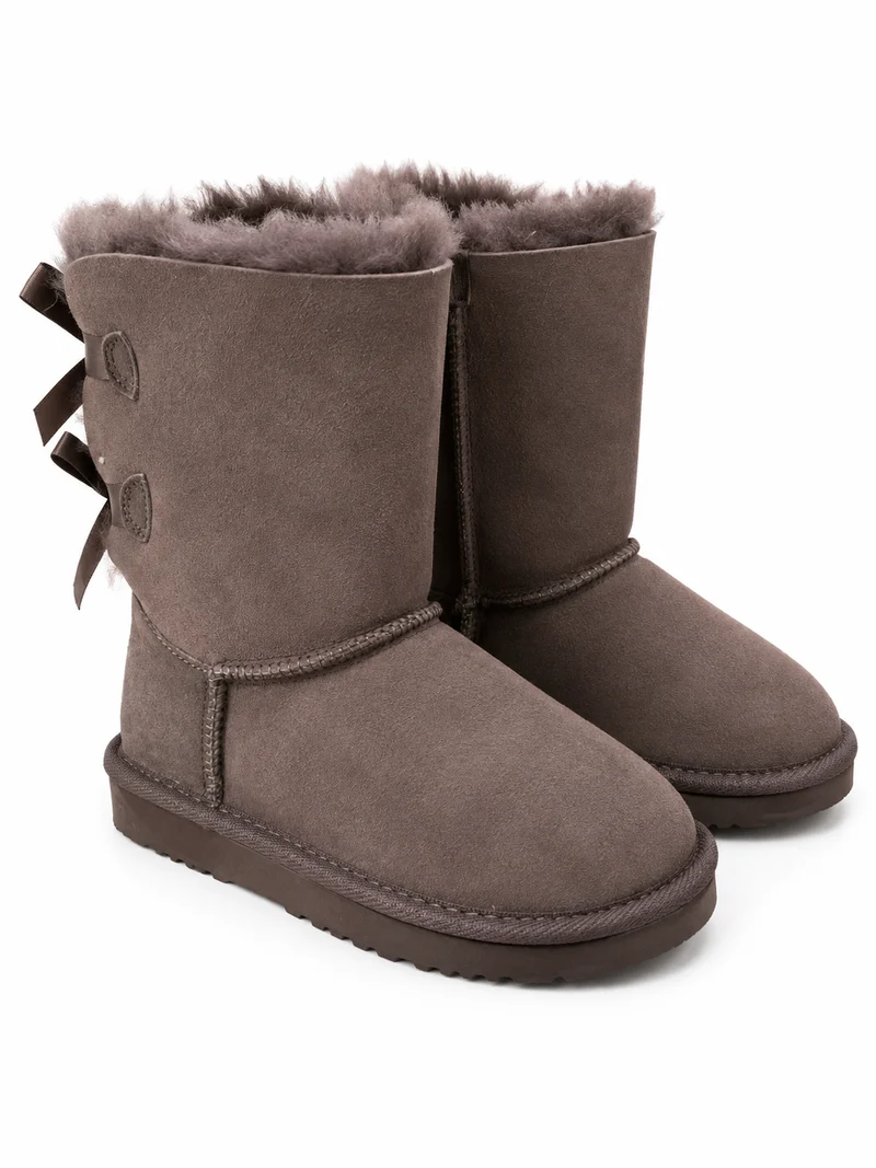 Australian Leather Ugg Classic Short Ribbon - Chocolate - AU5