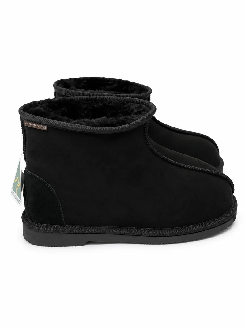 Australian Leather Ugg Ultra Mini Twin Face - Black - AU13-14