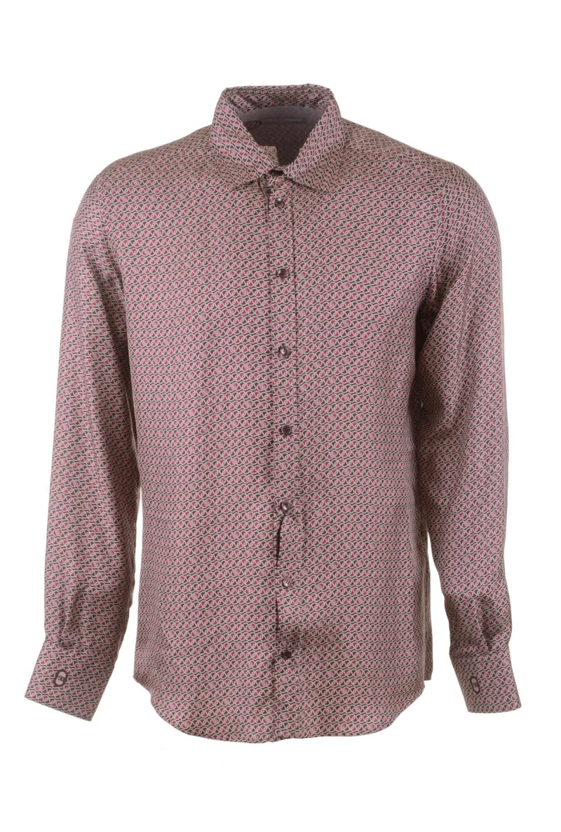 Dolce & Gabbana Men Printed Long Sleeve Shirt