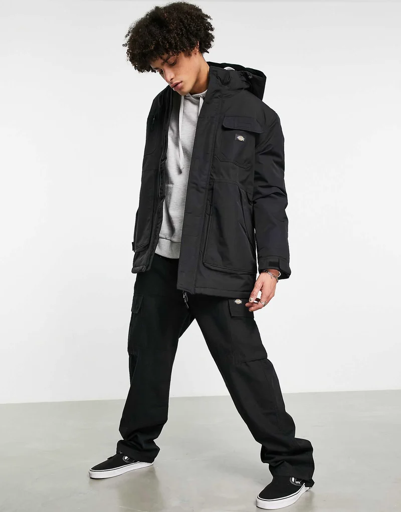 Dickies Glacier View Jacket In Black