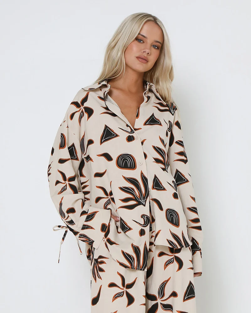 Lost In Lunar Women's Vera Shirt - Fall Print