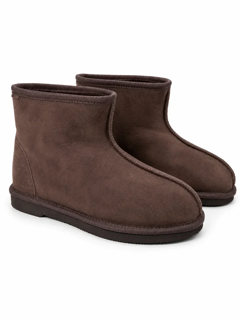Australian Leather Ugg Ultra Mini Twin Face - Chocolate - AU13-14