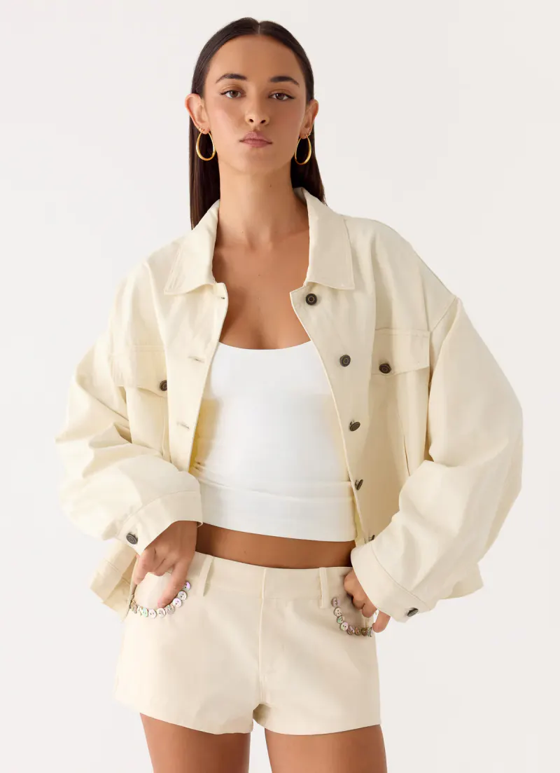 Lewis Drill Jacket - Ivory