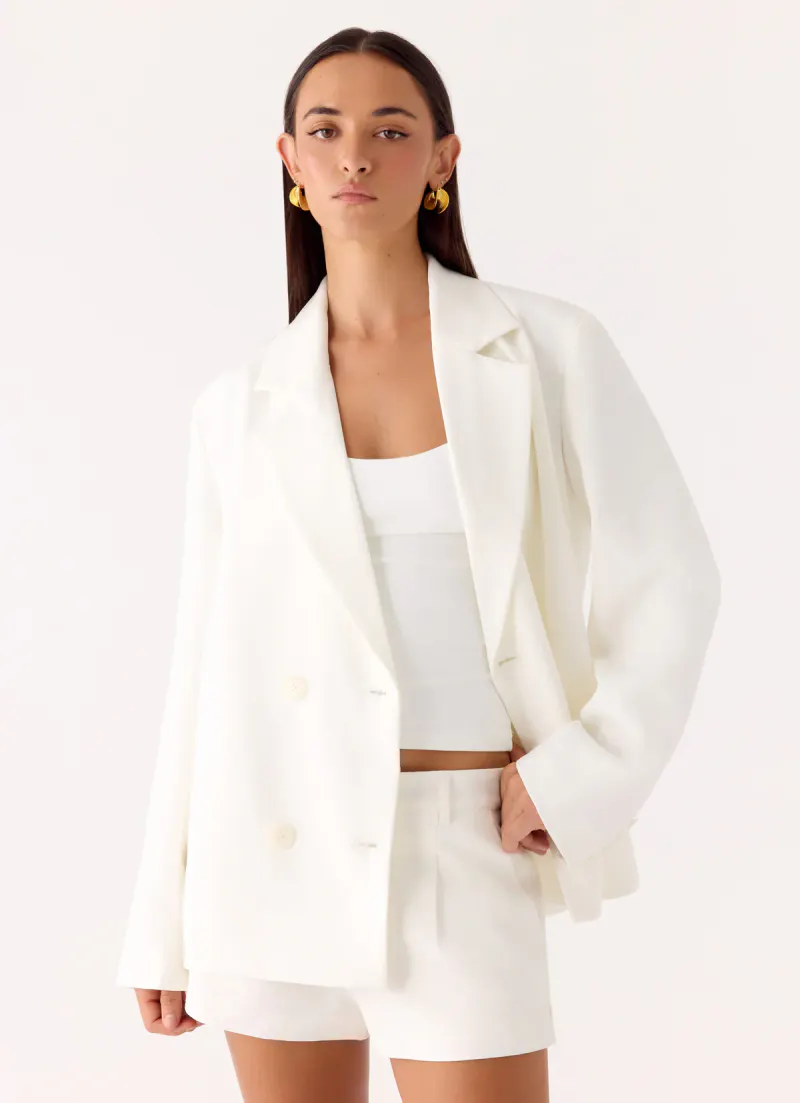 Asher Suiting Blazer - White