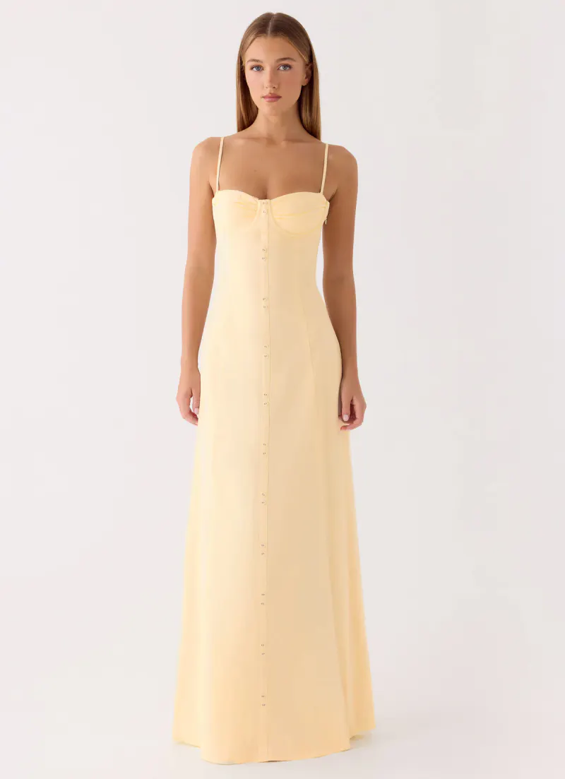 Samah Maxi Dress - Lemon