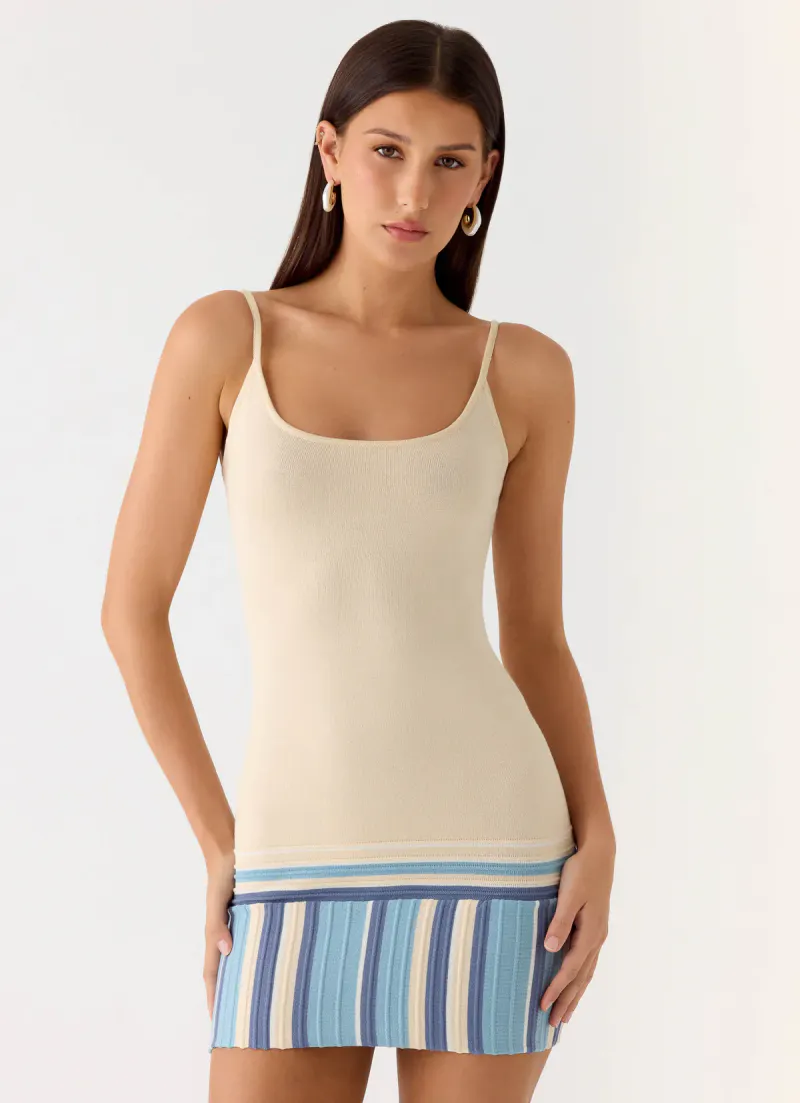 Lion Heart Knit Mini Dress - Ivory