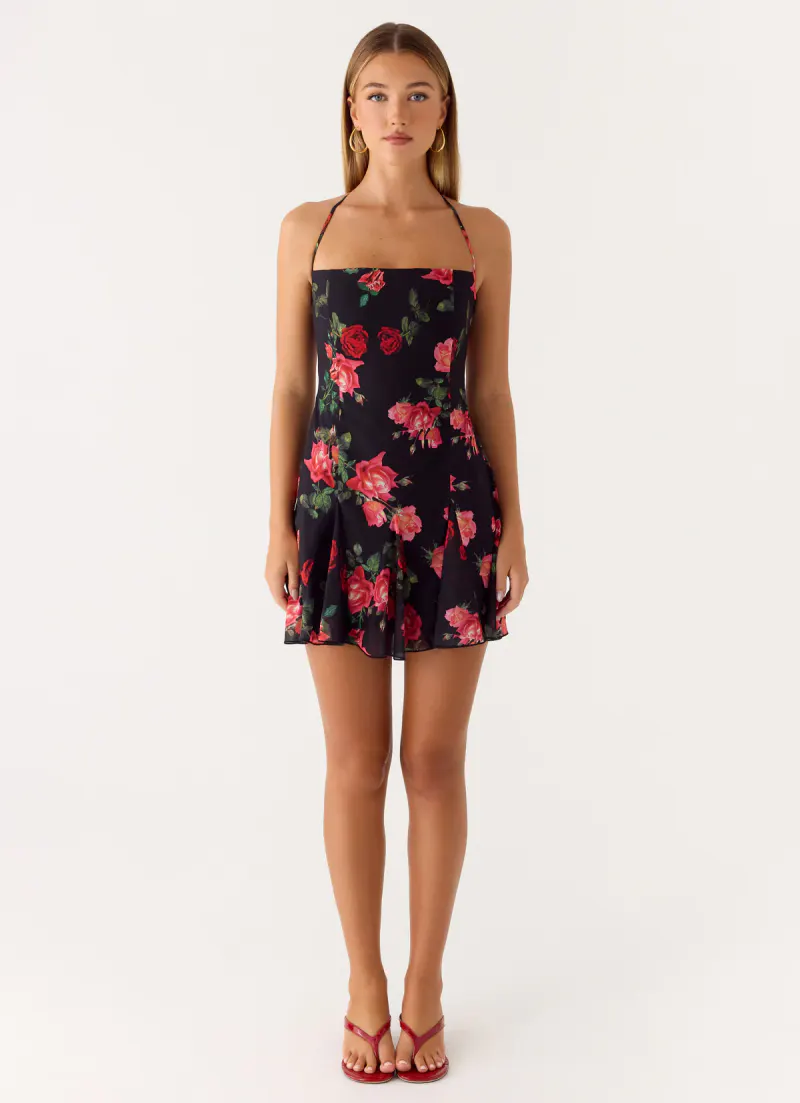 Nikyta Micro Mini Dress - Midnight Bloom