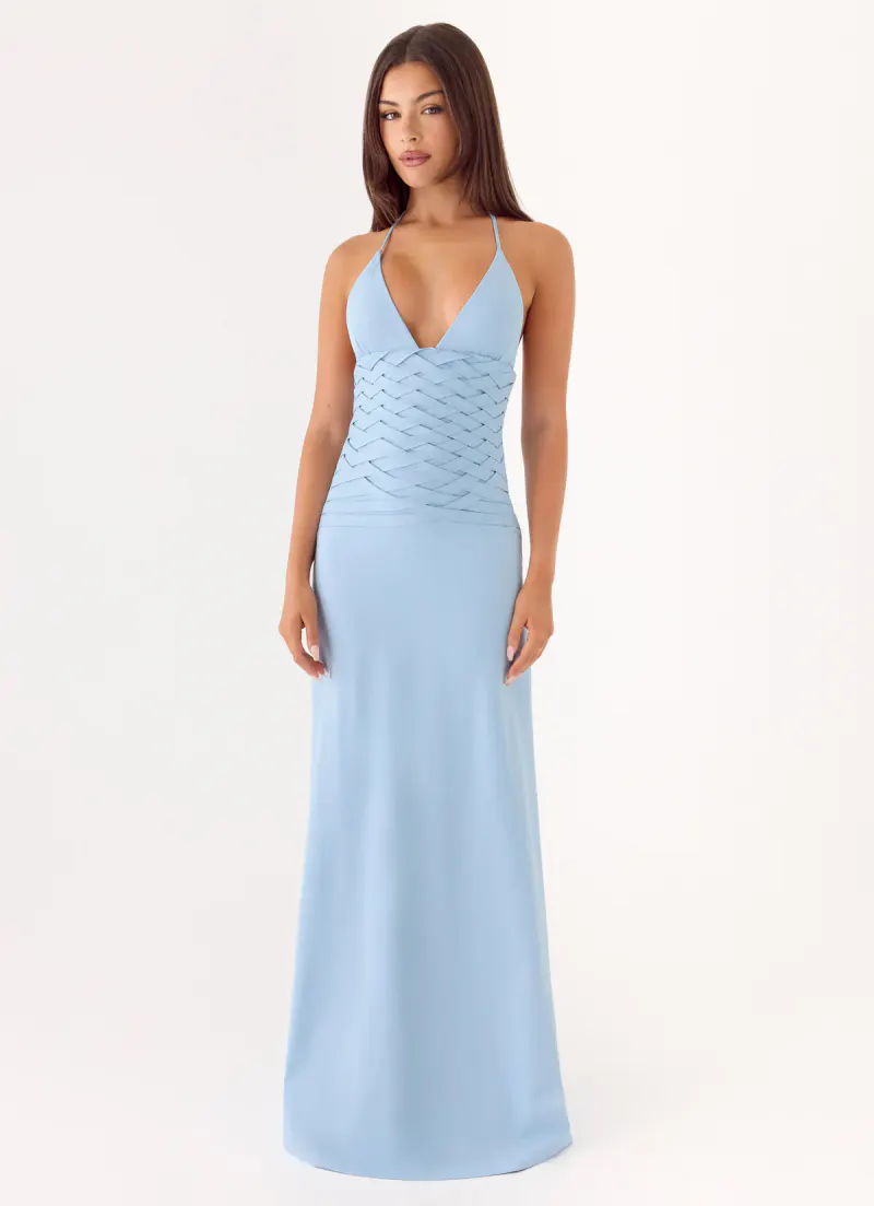 Miliano Handwoven Maxi Dress - Blue