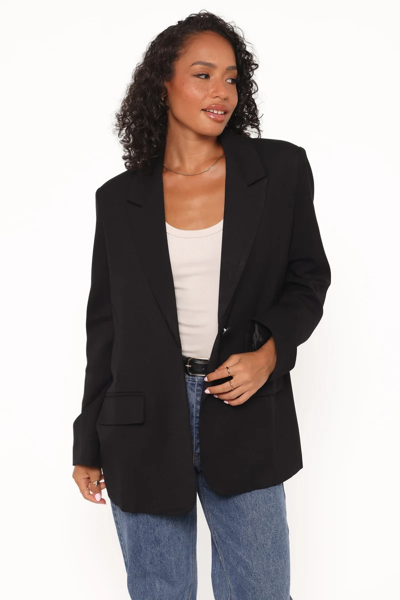 Tove Tie Back Blazer - Black