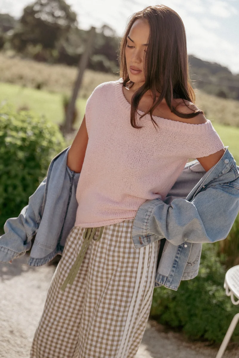 Coco Knit Top - Pink