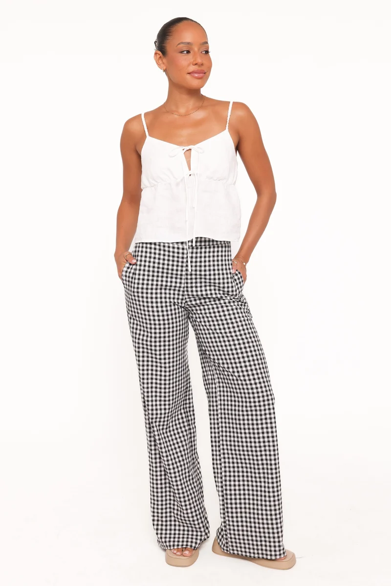 Abbott Pants - Black Gingham