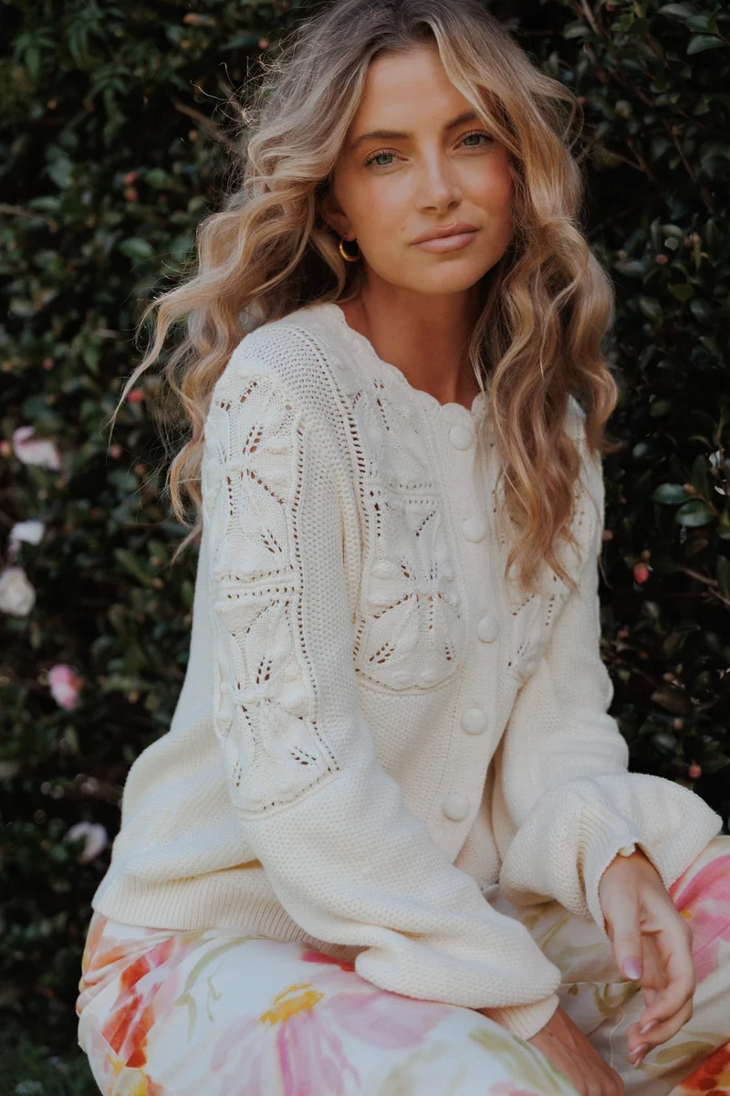 Jenner Button Front Cardigan - Butter Yellow