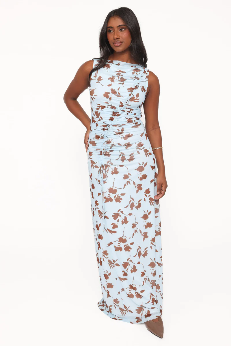 Gracelyn Maxi Dress - Blue Floral