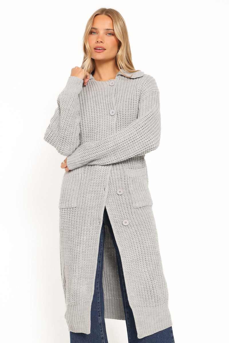 Tobin Sweater Coatigan - Heather Grey
