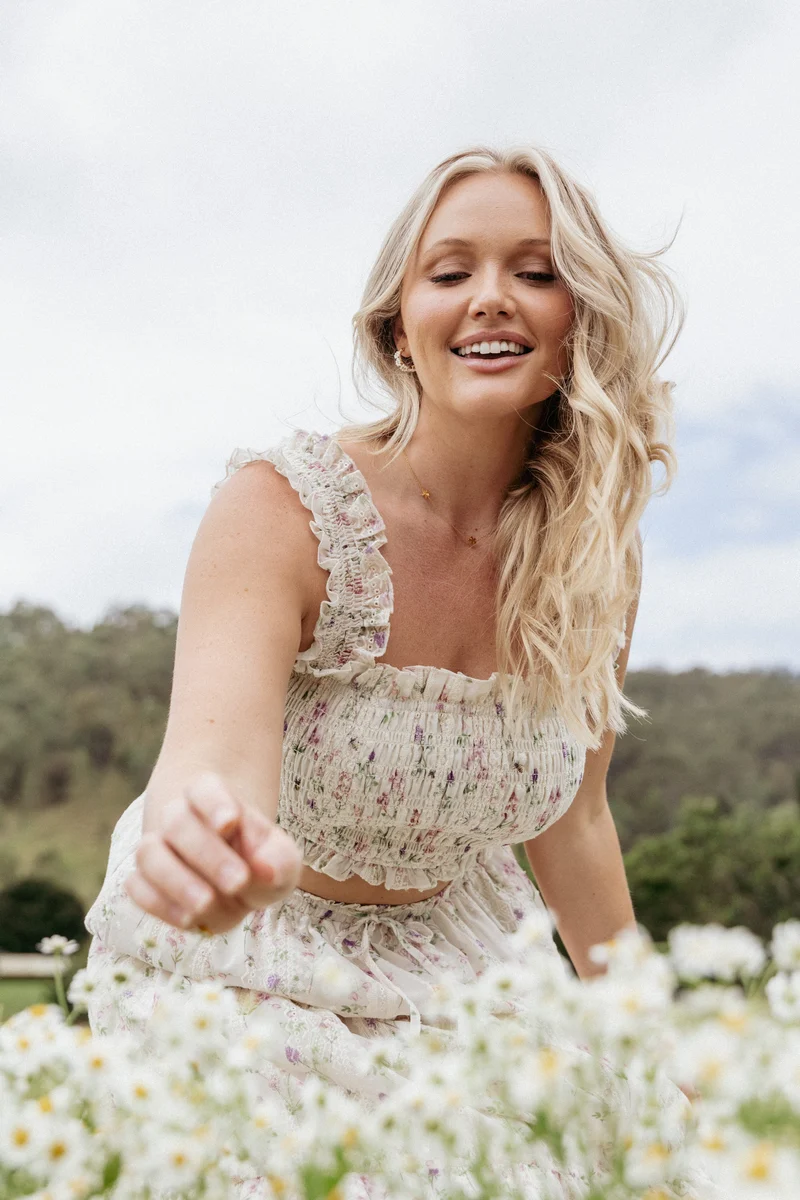 Amberlyn Sleeveless Top - Pink Floral