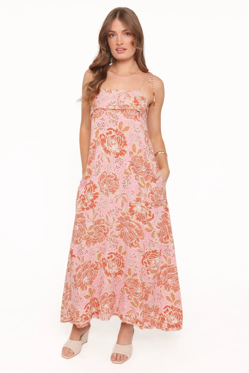 Kahlie Maxi Dress - Pink Floral