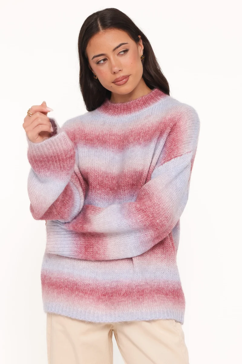 Joy Knit Sweater - Blue Ombre