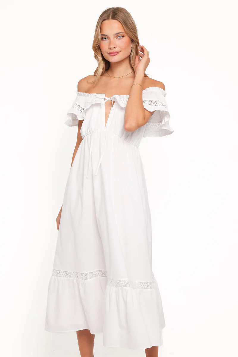 Janelle Dress - White