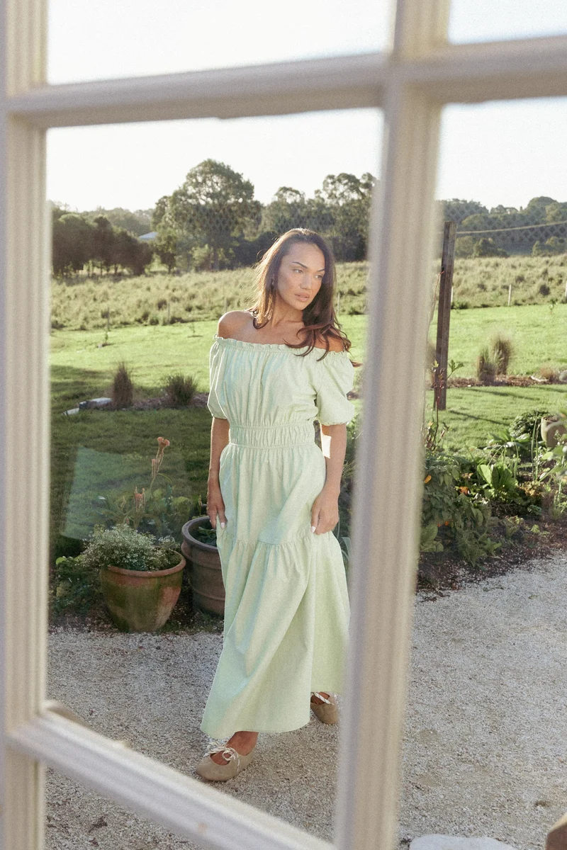 Zarline Maxi Dress - Sage Green