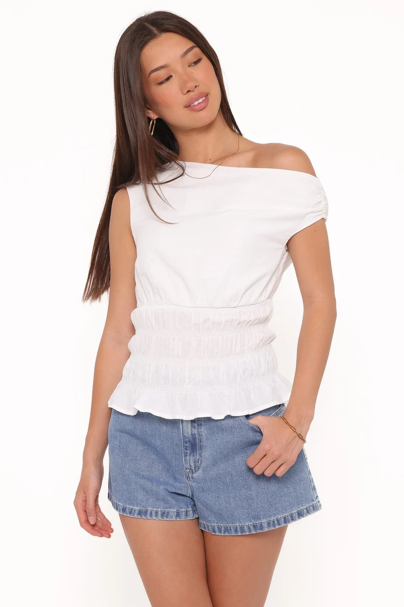 Lia Off Shoulder Top - Ivory