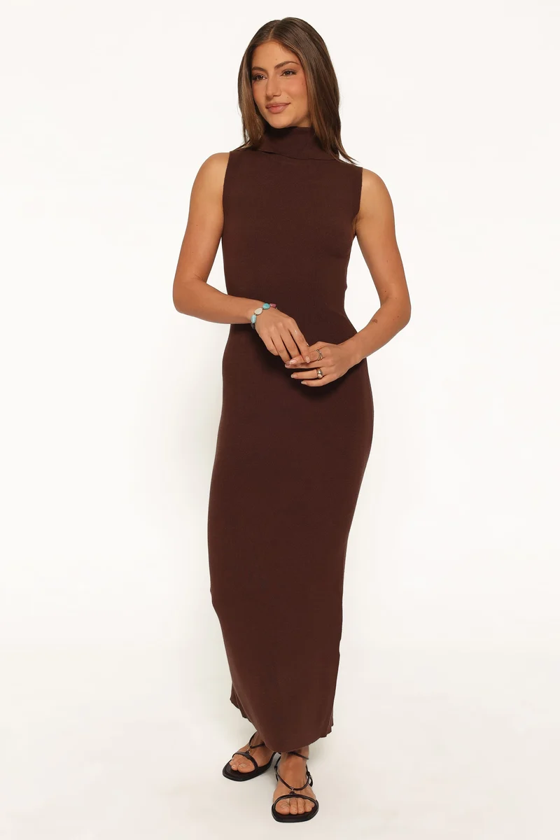 Bradfield Midi Dress - Brown
