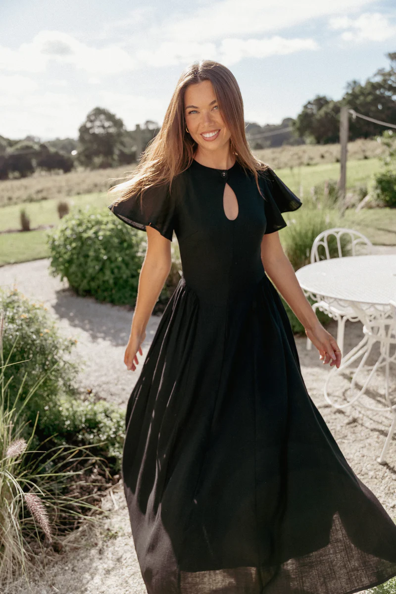 Jessima Midi Dress - Black