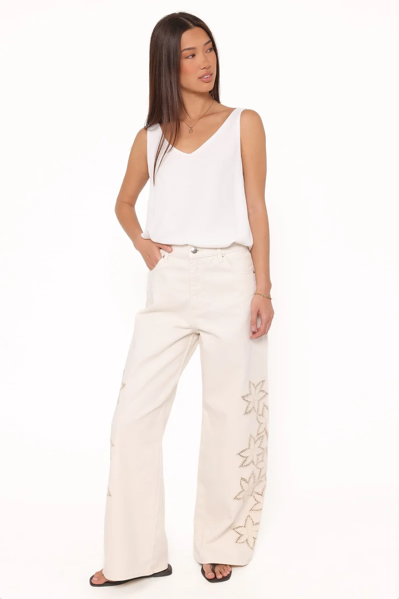 Rollas Relaxed Sailor Long Jeans - Bloom