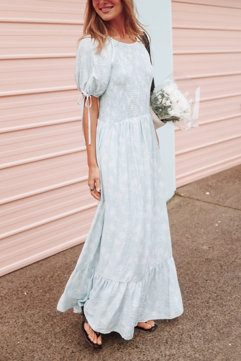 Darleen Maxi Dress - Green Spring Floral