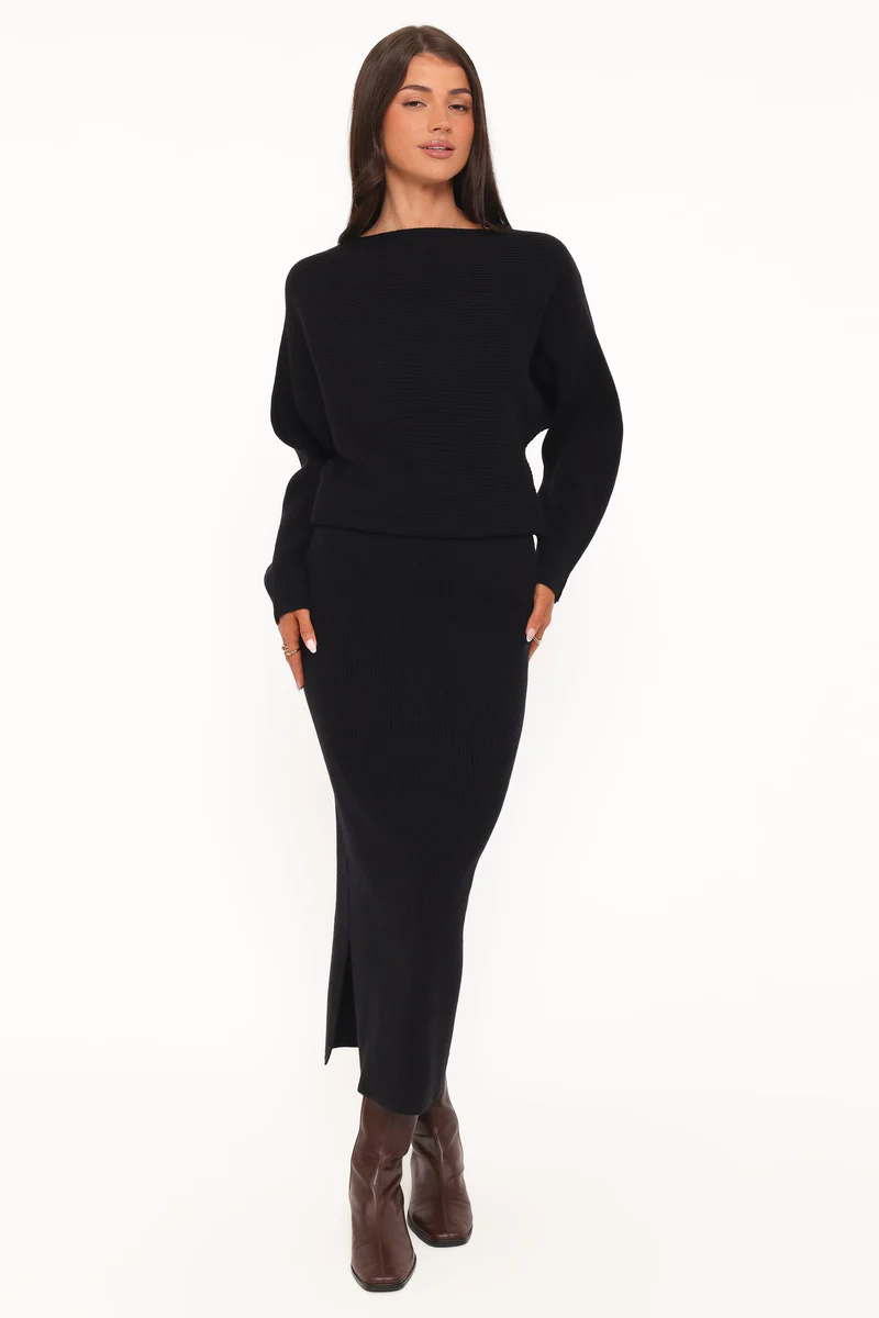 Duncan Knit Dress - Black