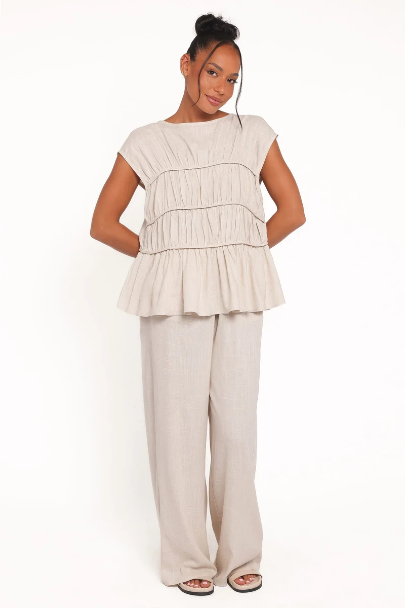Shyla Pant Set - Oatmeal