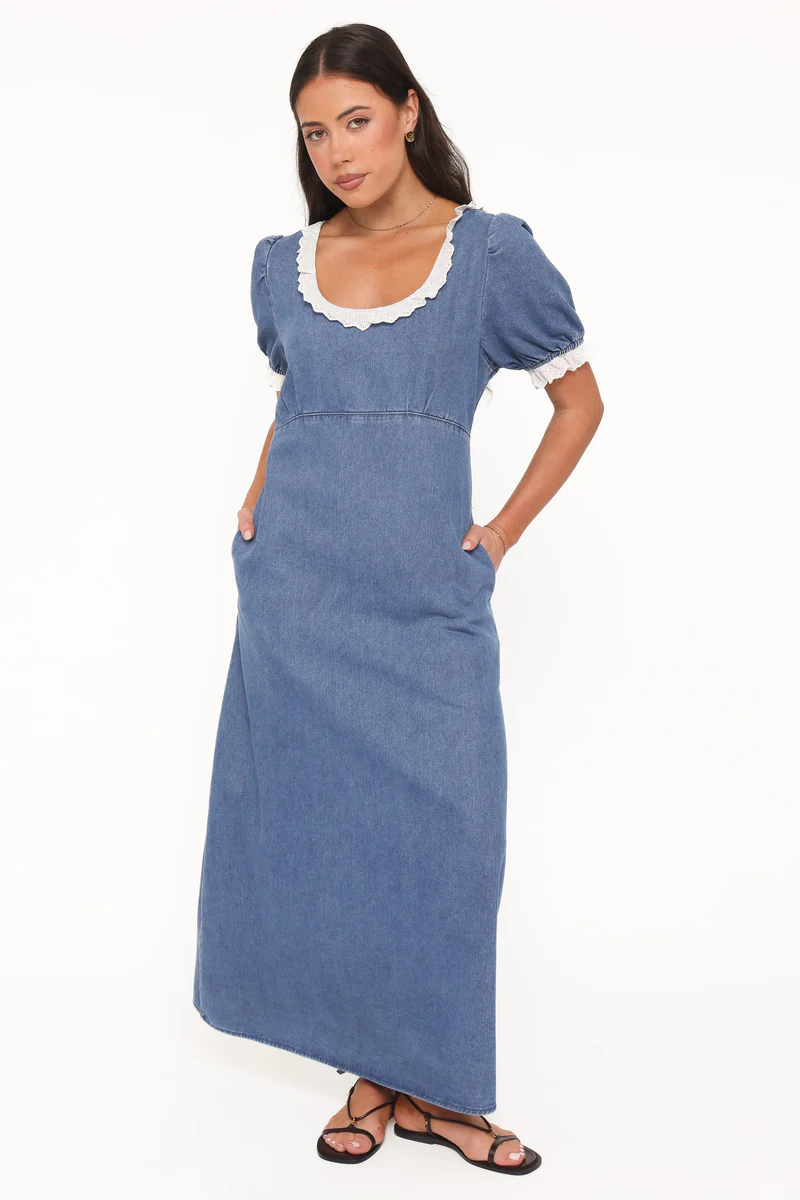 Cindy Midi Dress - Indigo