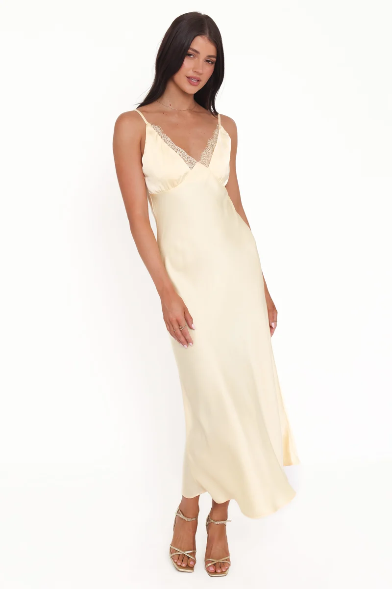 Hobi Midi Dress - Butter Yellow