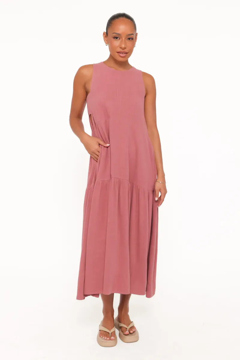 Almudena Midi Dress - Mauve