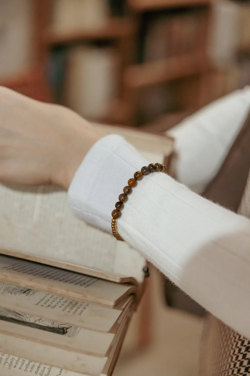 Jordana Beaded Bracelet - Brown