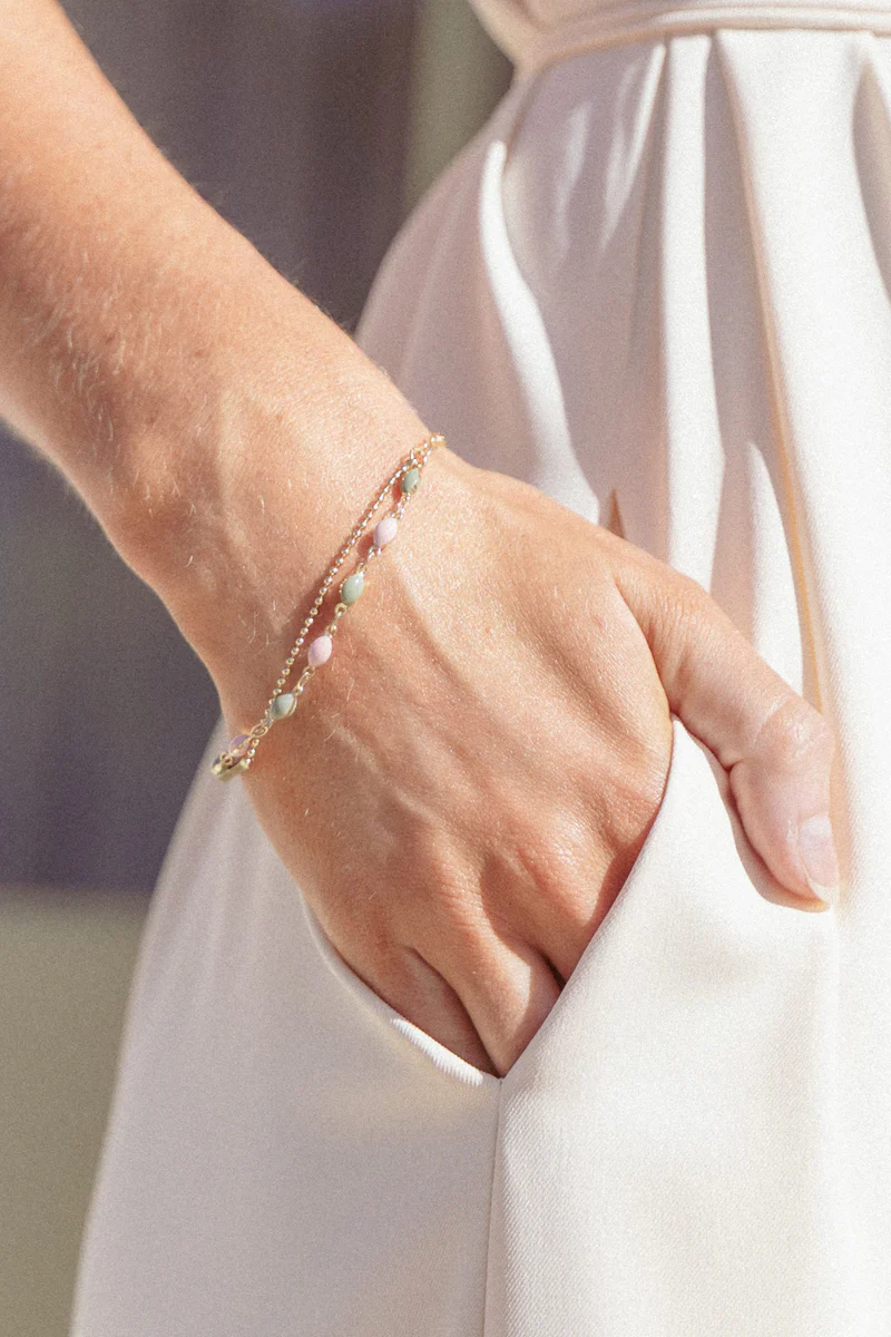 Tilly Bracelet - Pink/Green