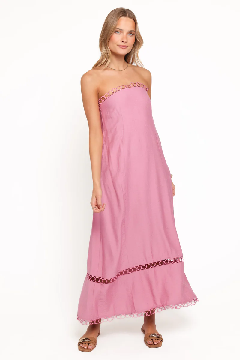 Holly Midi Dress - Pink