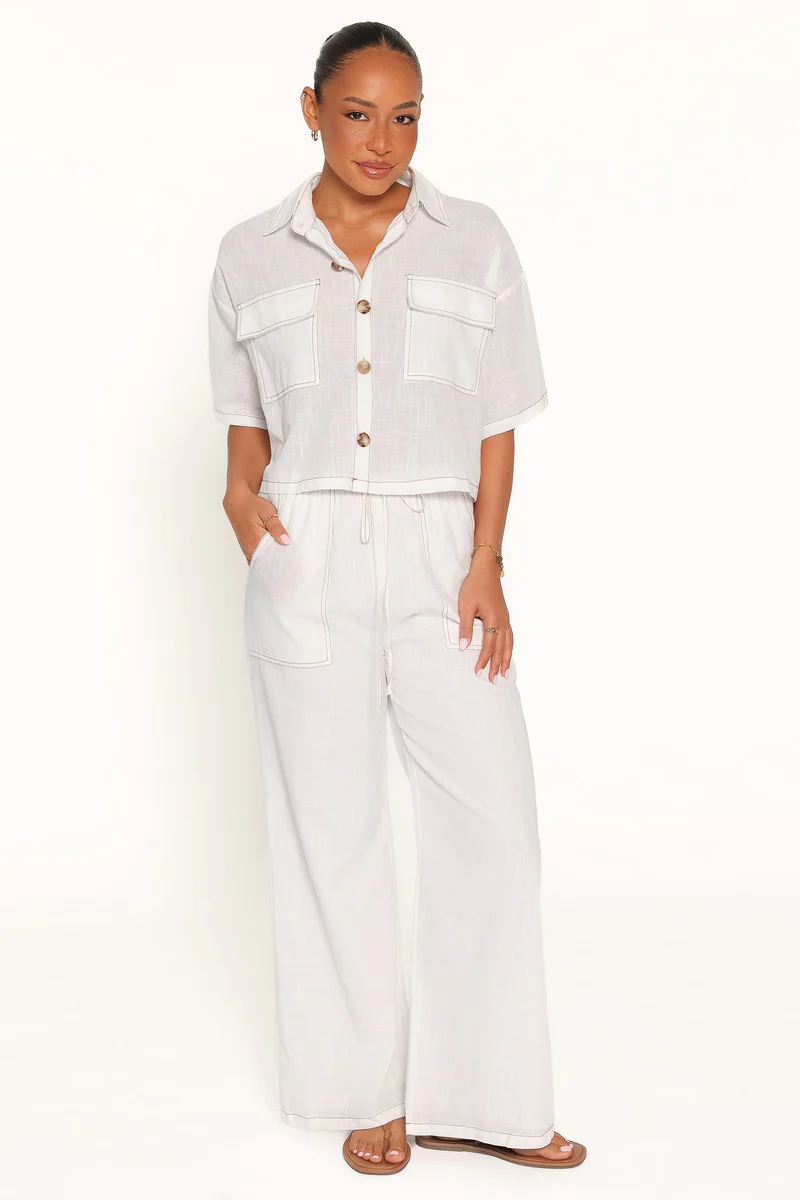 Jill Pant Set - White