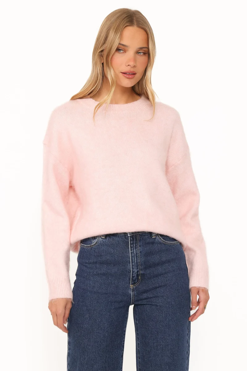 Aradia Fluffy Sweater - Pink