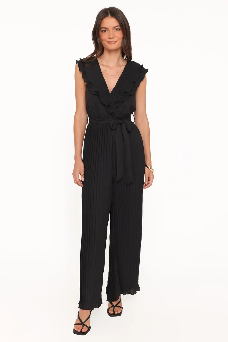 Ariella Wide Leg Jumpsuit - Black
