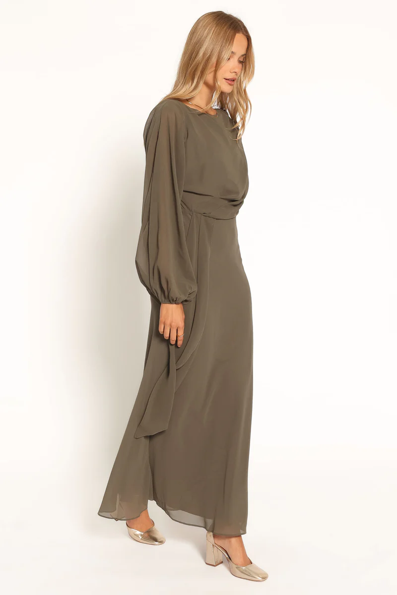 Arnica Maxi Dress - Olive Green