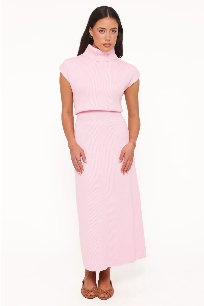 Avalon Midi Dress - Pink