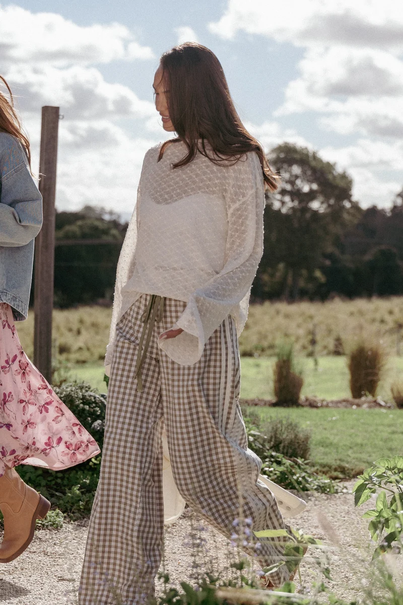 Sanders Lightweight Textured Knit - Cream