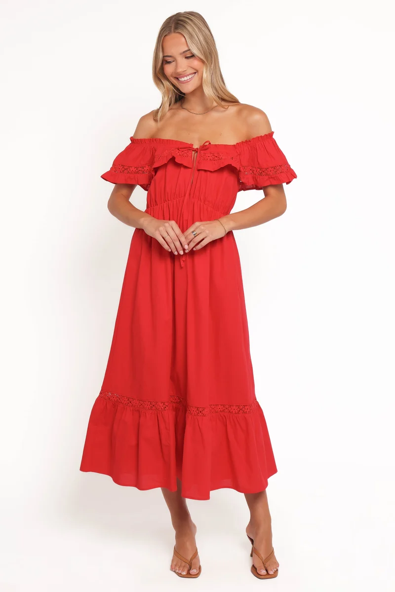 Janelle Dress - Red
